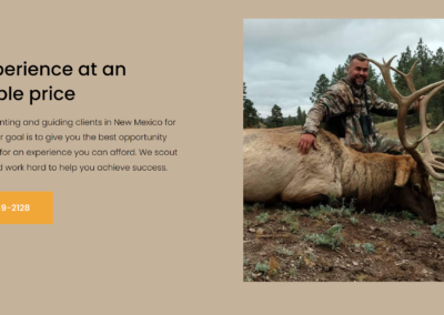 Outfitter website section