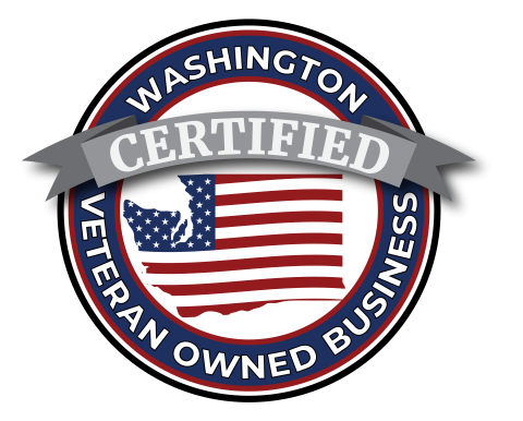 WA Veteran Owned Business logo flag